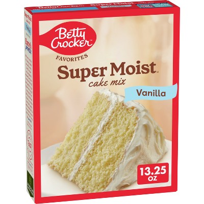 Betty Crocker Vanilla Super Moist Cake Mix - 13.25oz : Target