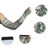 Unique Bargains Basketball Sports Camouflage Cooling Arm Elbow Compression Sleeve Green Brown Blue 1 Pair - 4 of 4
