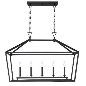 Savoy House Townsend 5 - Light Chandelier in  Matte Black - 1 of 4