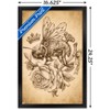 Trends International Brigid Ashwood - Sepia Bee and Rose Framed Wall Poster Prints - 3 of 4