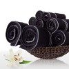 Hastings Home Rio Cotton Towel Set - Dark Charcoal Gray, 8 Pieces - 4 of 4
