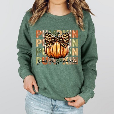 Simply Sage Market Women's Graphic Sweatshirt Coquette Pumpkin Season