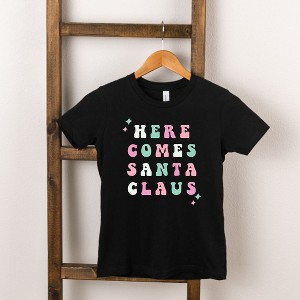The Juniper Shop Here Comes Santa Claus Toddler Short Sleeve Tee - 1 of 2