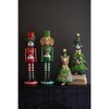Kalalou Set of Two Painted Metal Cat Christmas Trees – Holiday Decor - 2 of 4