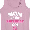 Women's - Barbie - Mom of The Birthday Girl Graphic Racerback Tank - 2 of 4