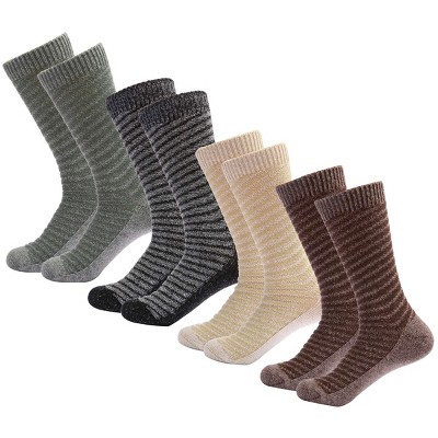 Mio Marino Womens Warm Wool Knitted Socks 4 Pack