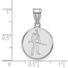 Black Bow Jewelry 10k White Gold West Virginia Mountaineers NCAA Medium Pendant - 2 of 3