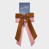 Suede Bow Hair Clip Set 2pk - Universal Thread™ Brown/Pink - 2 of 3
