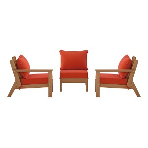 WestinTrends Avalon Outdoor Patio HDPE Sectional Sofa with Patio Cushions - 1 of 4