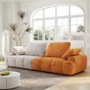 Sapphtopaz 86.6″ Large Sofa Couch with Suede Fabric Two-Tone Upholstered 3-Seater Sofa Bed Modern Loveseat Couches for Living Room,Bedroom - 3 of 4