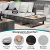 YOOCOZZ 6-Person Diamond Conversation Set - Extendable Table & Deep Cushions - 3 of 4