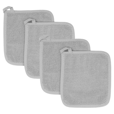 John Ritzenthaler Co. Ritz 4-pack Terry Pot Holder Set, Titanium : Target