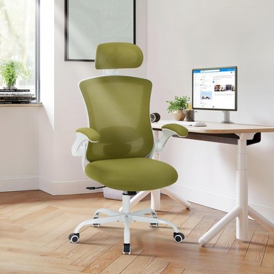 COLAMY Mesh Office Desk Chair, High Back Executive Desk Chair with Lumbar Support