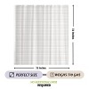 Folkulture Boho Shower Curtain 72" X 72" Water Repellent White Shower Curtain with Tassels, Grey Shower Curtains Recycled Cotton (Tulum Gray) - 3 of 4