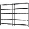 Syemin Utility Storage Shelves 5-Layer Double Row Garage Shelves, Freely Adjustable Storage Rack, Metal Storage Rack, Black, 69.68"*15.75"*70.87" - 3 of 4