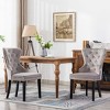 WestinTrends  Velvet Upholstered Tufted Dining Chairs (Set of 2) - 2 of 4