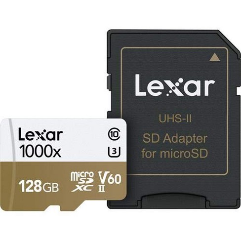 Lexar 128gb Professional 1000x Microsdxc Uhs Ii Memory Card With Sd Adapter Up To 150mb S Read Speed Target