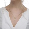 Turandoss Cross Necklace for Men Boys - Stainless Steel Pendant Chain Necklaces, Mens 16-30 Inches Chain Gold Cross Necklace Jewelry Gifts - 4 of 4