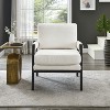 TiramisuBest Mid-Century Modern Chenille Upholstered Accent Armchair, Orange - 2 of 4
