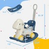 Sillysis 4 in 1 Rocking Horse for Toddles 2-5 Years, Baby Ride on Horse with Detachable Push Handle & Balance Board - 3 of 4
