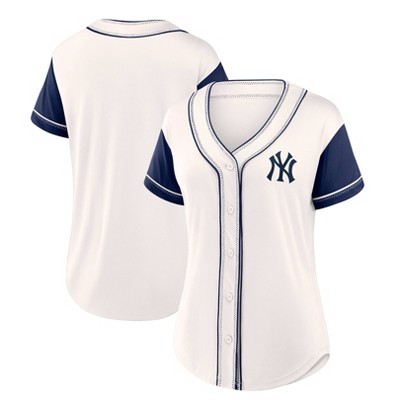 MLB New York Yankees Women's Short Sleeve White Fashion Jersey