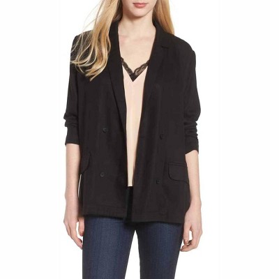 Women's Drapey Double Breasted Oversized Tencel Blazer - Trouve