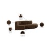 Meridian Furniture,Arc Velvet Modular Sofa - 3 of 4