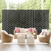PexFix 47 in. x 72 in. Outdoor Metal Privacy Screen Garden Fence in Square Pattern in Black - 2 of 4