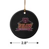 Shaw University Primary Logo Porcelain Holiday Christmas Tree Ornament  2.8" (7.1 cm) - 3 of 4