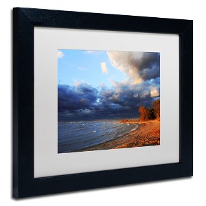 Trademark Fine Art -Jason Shaffer 'Lake Erie Autumn' Matted Framed Art - 1 of 4