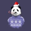 Women's Design By Humans Christmas panda By NikKor Racerback Tank Top - 2 of 3