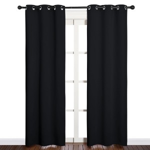 NICETOWN Grommet Top Blackout Curtains, Thermal Insulated Noise Reducing Window Drapes (Set of 2) - 1 of 4