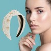 Unique Bargains Women's Bow Faux Pearls Tie Headbands 1 Pc - 2 of 4