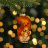 Northlight 4" Burnt Orange Squirrel Hanging Glass Christmas Ornament - 2 of 4