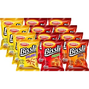 Osem Bissli Variety Pack Special - 3 Flavors Falafel, Pizza, Bbq - 1.23 Oz (Pack of 12) - 1 of 4