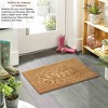 Gardenised Heavy Duty Coco Coir Doormat with Non Slip PVC Baking Embossed Welcome Design Coconut Fiber Floor Mat 18x30" - 3 of 4