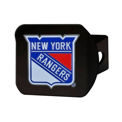 NHL New York Rangers Metal Emblem Hitch Cover - Black