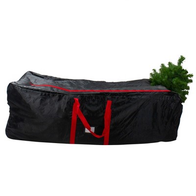 Northlight 58" Black Rolling Artificial Christmas Tree Storage Chest for 9ft Trees