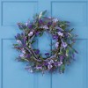 Northlight Lavender Artificial Spring Floral Wreath, Purple and Green - 18-Inch - 2 of 4