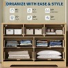 Acekool Natural 7 Drawer Fluted Dresser, Wide Modern Chest with Metal Handles, Wooden TV Stand Storage Organizer for Bedroom, Living Room, Hallway - 3 of 4