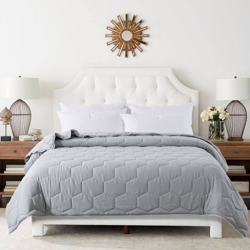 Honeycomb with Piping Down Alternative Duvet Insert - St. James Home, 1 of 8