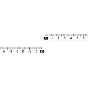 Unique Bargains Metric Self-Adhesive Peel and Stick Waterproof Measuring Tape 10 Pcs - 1 of 4