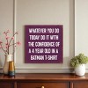 Slickblue Inspirational Wood Wall Sign 7x7 – Funny Motivational Quote for Office, Bedroom or Entryway, Color Options - 2 of 3