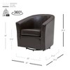 New Pacific Direct Hayden Swivel Bonded Leather Chair - 4 of 4