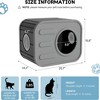 FONTOI Patio Cat House Cat Shelter Feral Cat Pet House Indoor Outdoor Weatherproof Insulated Easy Assembly Kitty Winter, 20.8"*14.2"*15.9" - 4 of 4