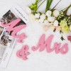 Wooden Mr and Mrs Sign, Mr & Mrs Wooden Letters and Banner for Wedding Table, Wedding Table, Photo Props, Party Table, Just Married Anniversary - 2 of 4