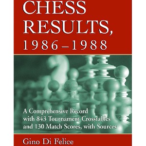 Chess Results, 1986-1988 - by  Gino Di Felice (Paperback) - 1 of 1