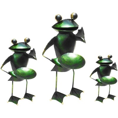 D-Art Collection Iron Frog Candle Holder         (set of 3 pcs: Large, Medium, Small)