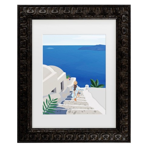 Trademark Fine Art - Petra Lizde  Into the Blue Matted Framed Art - image 1 of 4