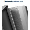2 x 10.6 Gallon Stainless Steel Dual Trash Can, Step-On Kitchen Recycling Bin Combo with Lids and Inner Buckets - 3 of 4